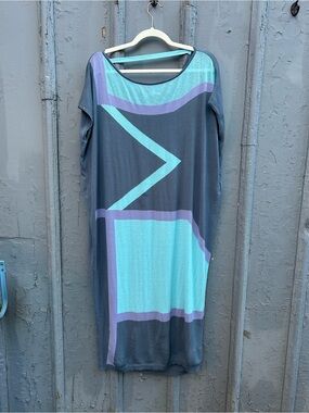 Oblique Creations knit blue Dress, size “2” (an oversized M/L)